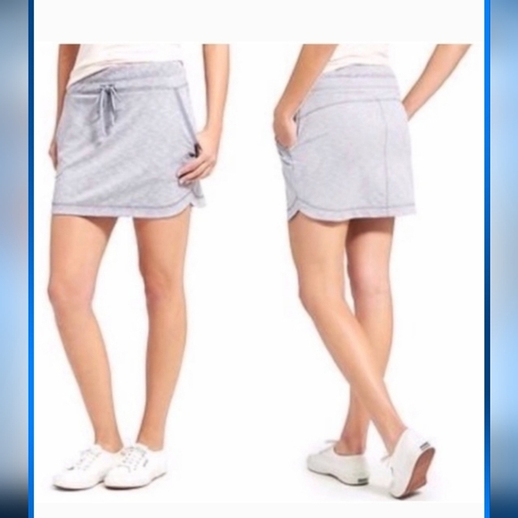 Athleta, Techie Terry Skirt, Heather Grey, Size Small - Picture 2 of 6